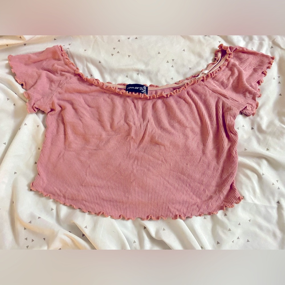 Pink Crop Top